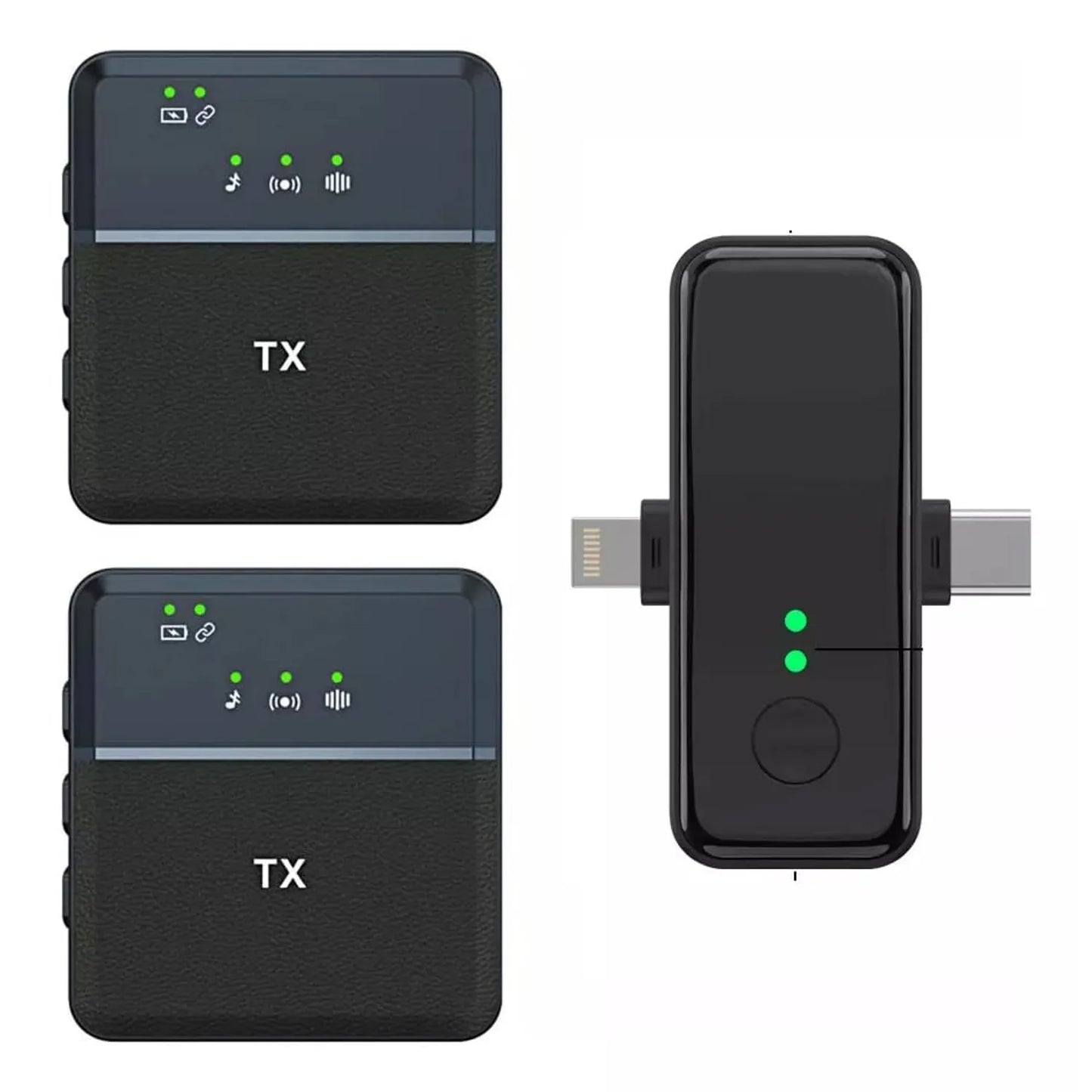 Mini Micrófono de Solapa Inalámbrica SX32 Reducción de Ruido