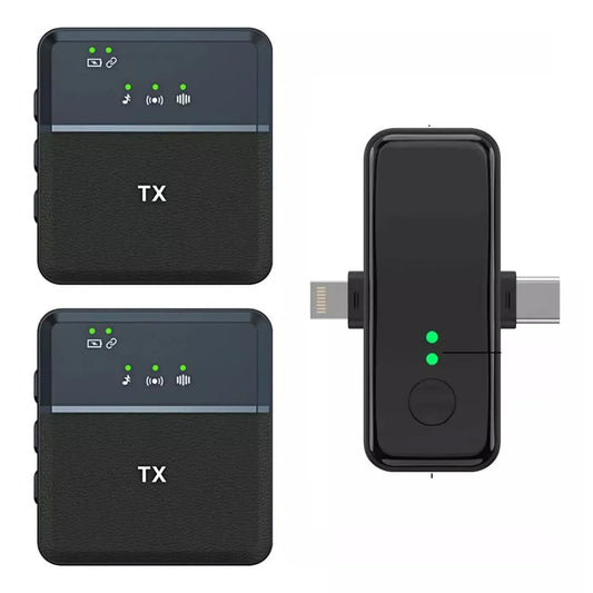 Mini Micrófono de Solapa Inalámbrica SX32 Reducción de Ruido